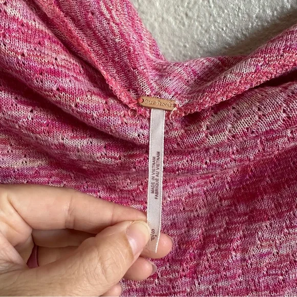NWT Free People Golden Hour Top In Pink Women’s Size Small - Picture 7 of 10